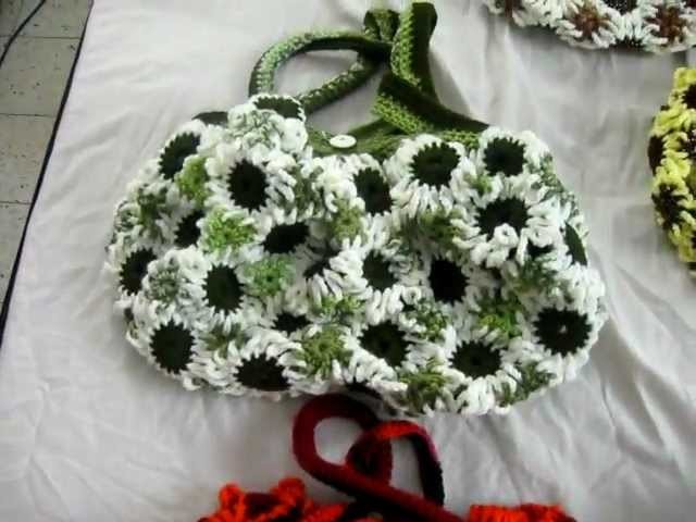 Crochet Flower Purses