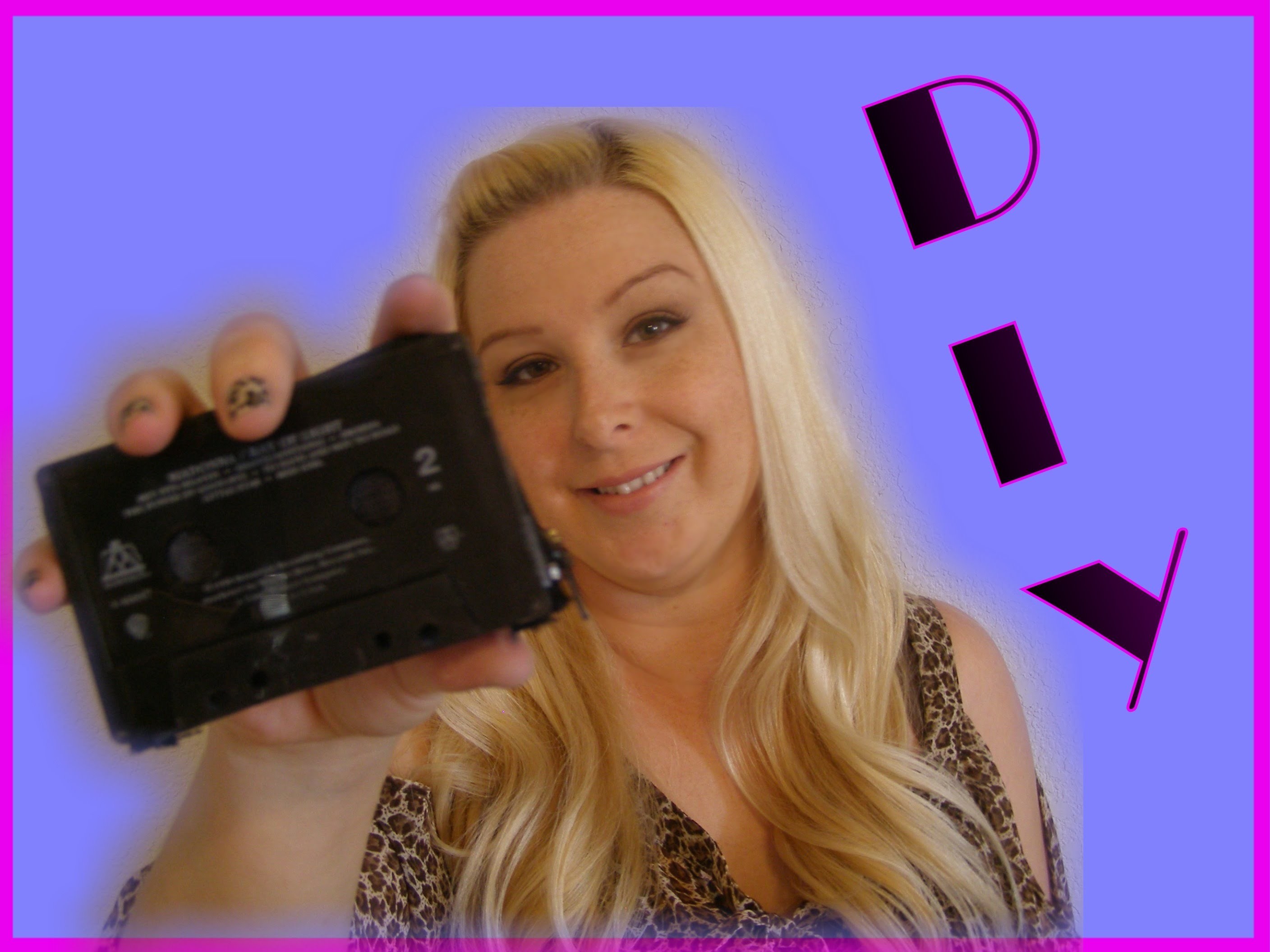 DIY Accessories - How To Make A Cassette Tape Wallet Coin Purse