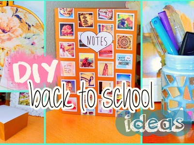DIY back to school ideas! DIY organization, Tumblr inspired supplies & more!