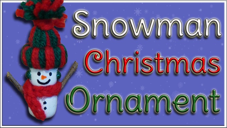 DIY Bead Snowman Christmas Ornament