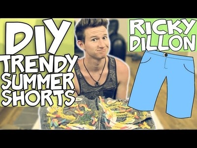 DIY: BEDAZZLED TRENDY SUMMER SHORTS | RICKY DILLON