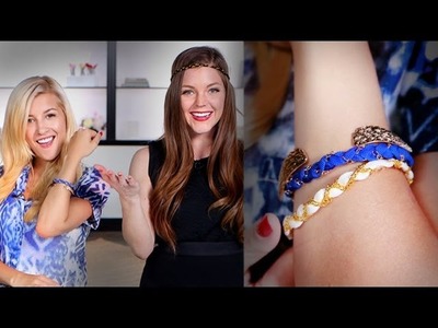 DIY Fashion | Make a Ribbon Chain Bracelet with Evelina Barry! | Designer DIY