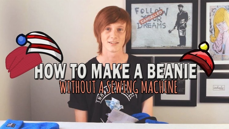DIY: HOW TO MAKE A BEANIE - NO SEWING