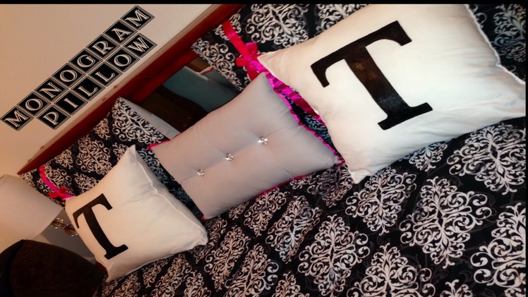DIY Monogram Pillow