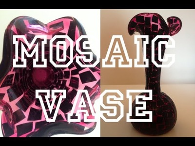 DIY: Mosaic Vase ♡ Theeasydiy #RoomDecor