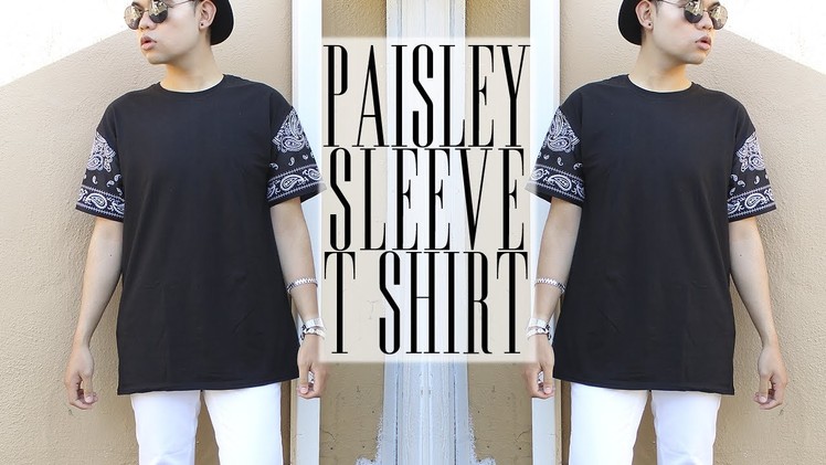 DIY: Paisley Sleeve T-Shirt