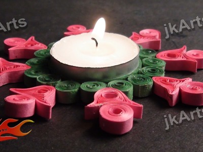 DIY Paper Quilling Candle Holder  JK Arts 331