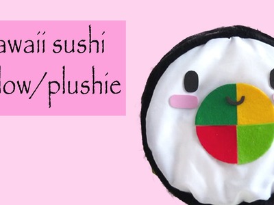 DIY ROOM DECOR ❤ kawaii sushi pillow!