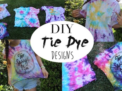 DIY Tie Dye Designs: ☺︎and ☯ !