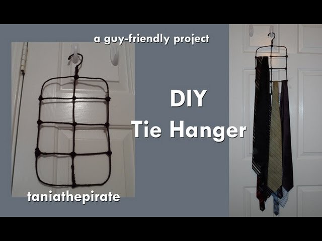 DIY Tie Hanger.Holder