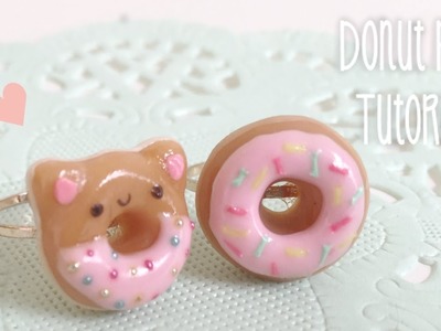 Donut Ring Kawaii Clay Tutorial DIY Sweet Decoden