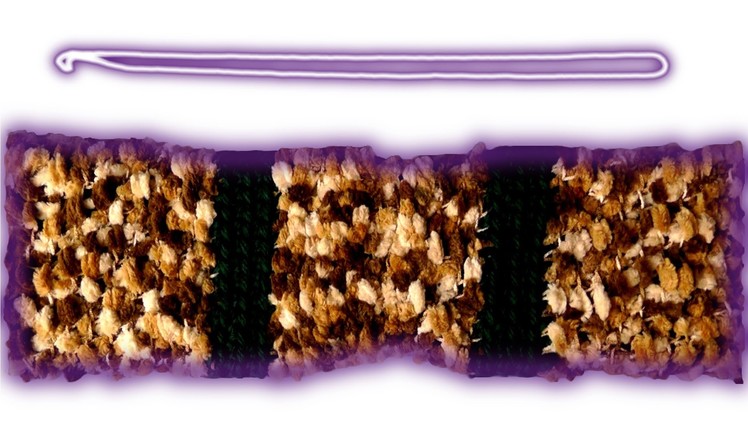 Fancy tube scarf lefty crochet tutorial