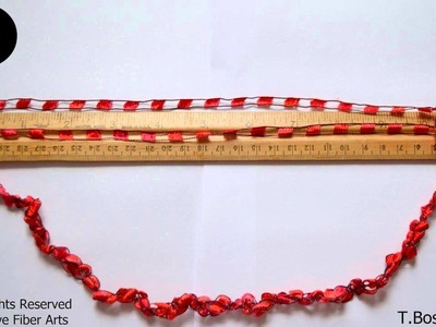 How To Crochet A Ladder Yarn Necklace w. Creativefiberarts.com