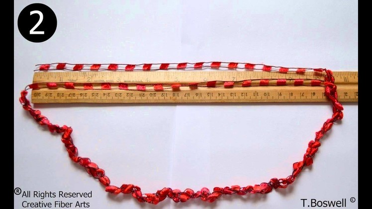 How To Crochet A Ladder Yarn Necklace w. Creativefiberarts.com