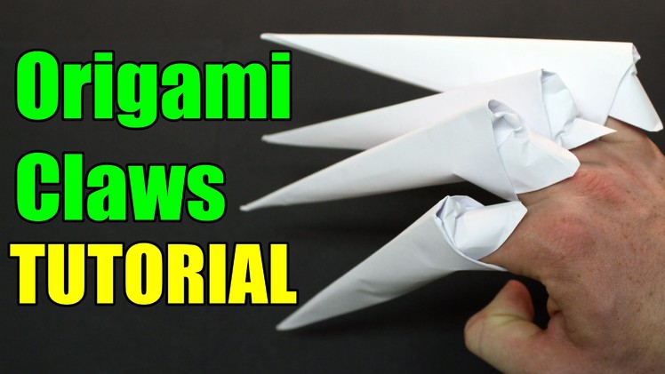 How to make origami claws - (Paper Claws)