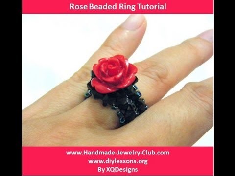 How to Make Rose Beaded Ring