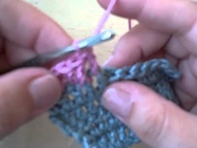 Lefty Front and Back Post Double Crochet