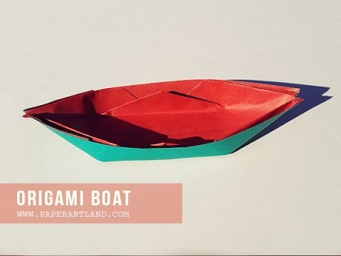 Let's Make an Origami Boat ( Traditional )