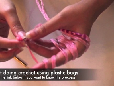Plastic bag crochet