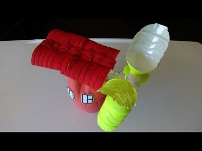 Plastic Soda Bottle Crafts: Making a Water Mill
