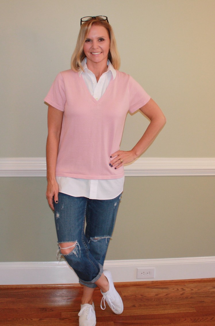 Thrift Store Shirt and Sweater Refashion Sewing Project