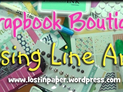 Time for Line art at Scrapbook Boutique!