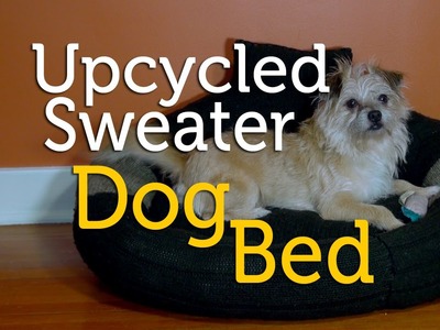 Upcycle an Old Sweater into a Dog Bed | DIY