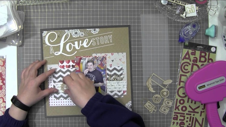2015-9, Scrapbook Process Video: Love Story