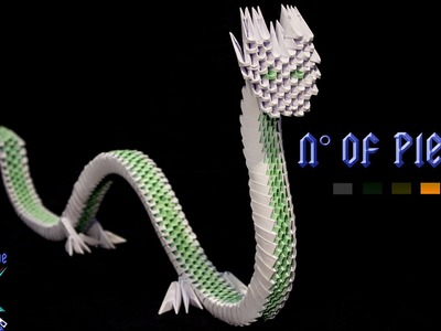 [3D ORIGAMI] Chinese Dragon Tutorial || Decorations.Animals