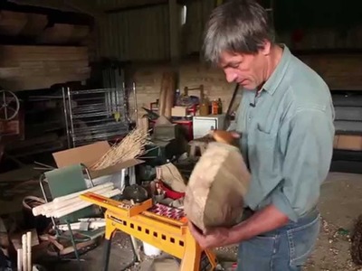 CRAFTING A STOOL ON A HOME MADE LATHE
