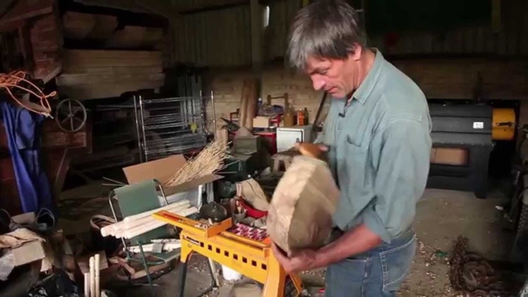 CRAFTING A STOOL ON A HOME MADE LATHE
