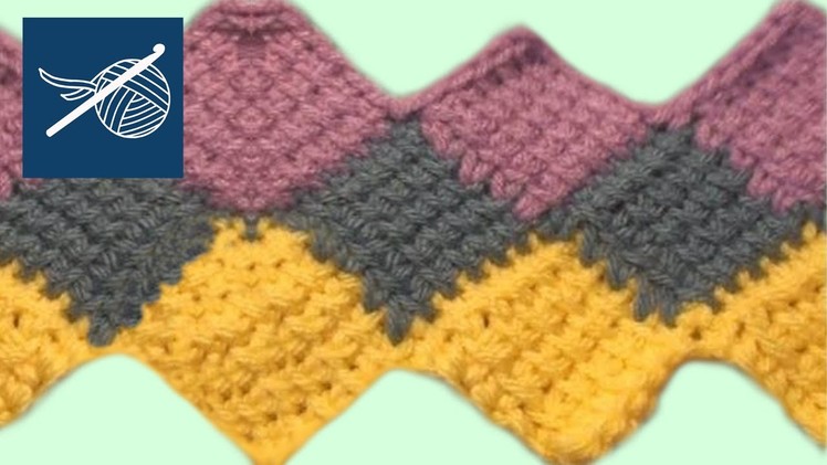 Crochet Entrelac Stitch - Left Hand Crochet Geek
