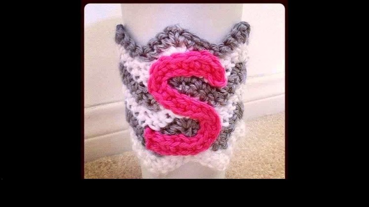 Crochet letters on a blanket