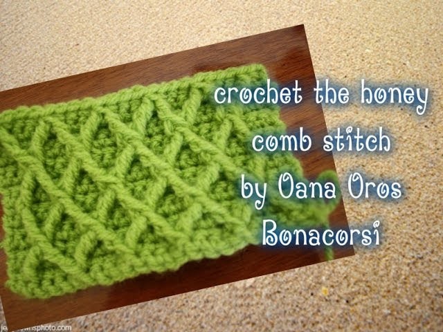 Crochet the honey comb stitch