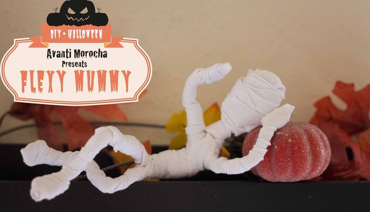 DIY Flexy Mummy. Momia flexible -  Halloween Decoration. Decoration