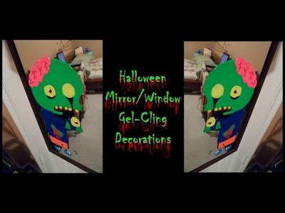 DIY Halloween Window & Mirror Decor