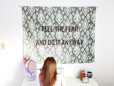 DIY HANGING QUOTE TAPESTRY