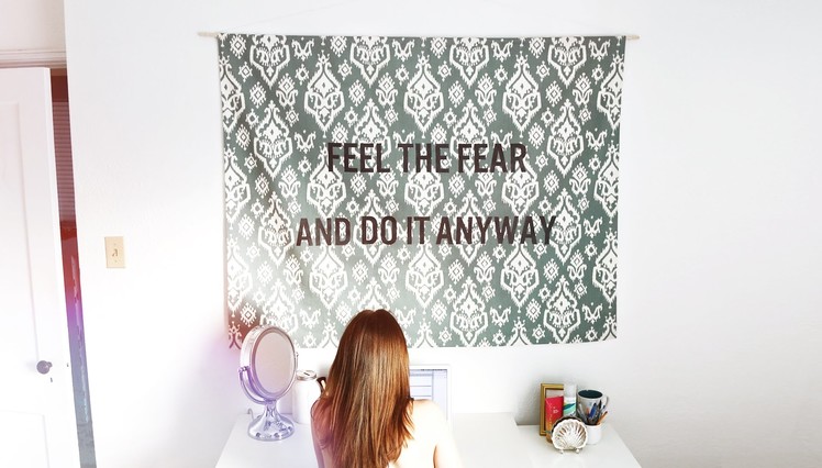 DIY HANGING QUOTE TAPESTRY
