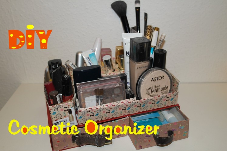 DIY Makeup Organizer. Kosmetik Organizer selber machen. DIY cosmetic organizer
