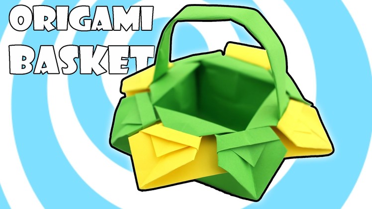 DIY: Origami Easter Basket with Handles Instructions