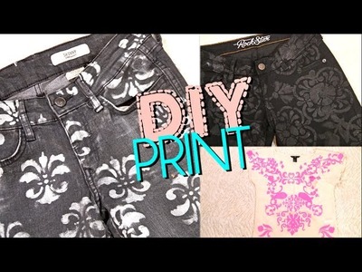DIY Print Jeans & Top: Brocade & Damask | Styling Ideas at the End!