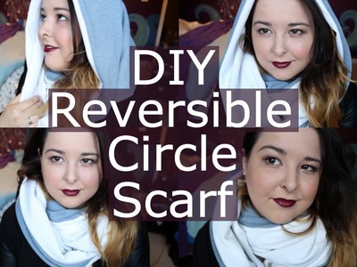 DIY Reversible Circle Scarf with Hood