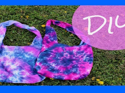 DIY Tie Dye Beach Bag.Hobo Bag