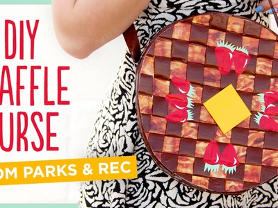 DIY Waffle Purse from Parks & Rec
