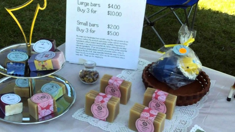 First time selling my soap at the craft fair