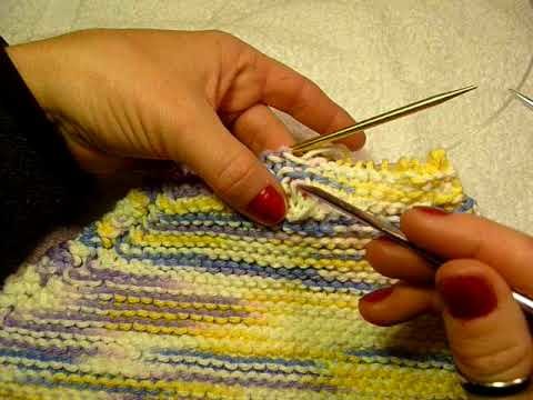Fix a Dropped Stitch in Garter Stitch Knitting