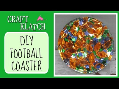 Football Confetti Coaster -  Another Coaster Friday Craft Klatch