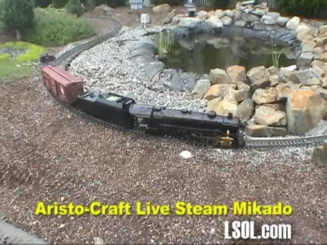 Garden Trains: Aristo-Craft Live Steam Mikado - Run around the Garden