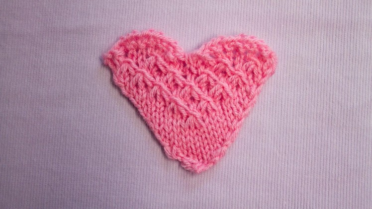 Herz mit Sternen - Heart with stars - Strickmuster - Knitting pattern