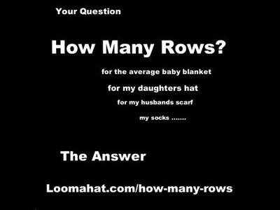 How Many Rows? Formula for Custom Size Knitting